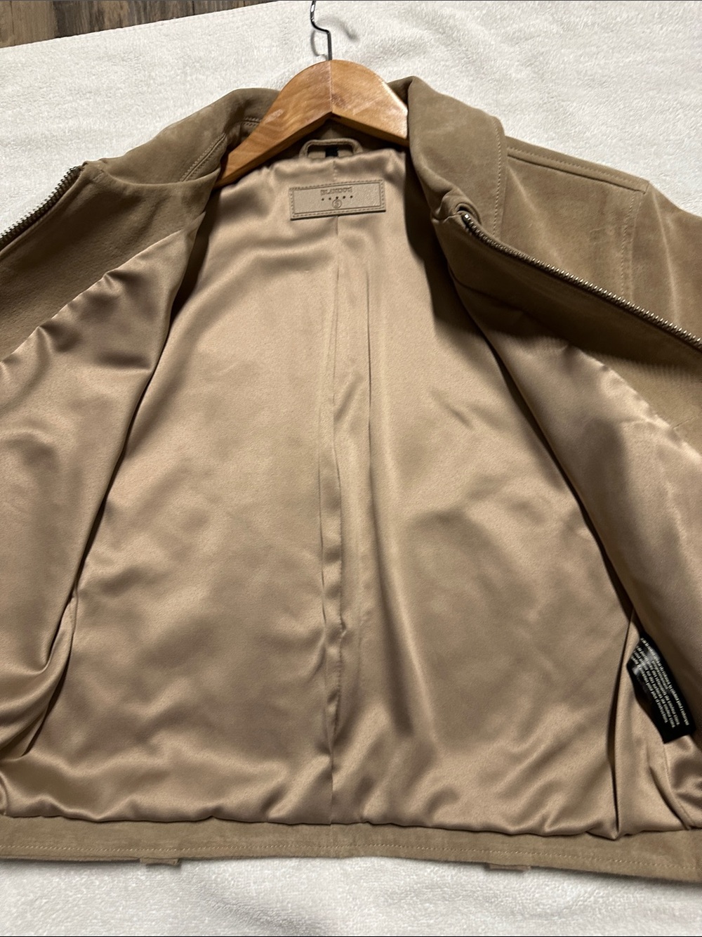 Blank NYC Taupe Suede Cropped Jacket - Picture 9 of 9